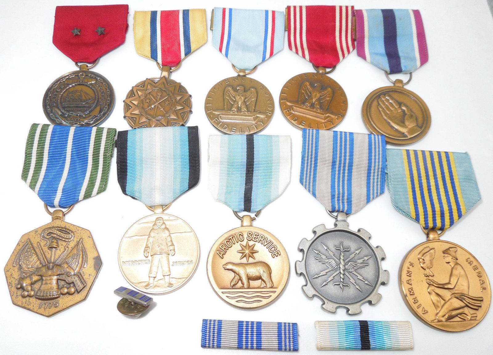 US Military Medals Arctic Antarctic Service of 10 (1 of 2)