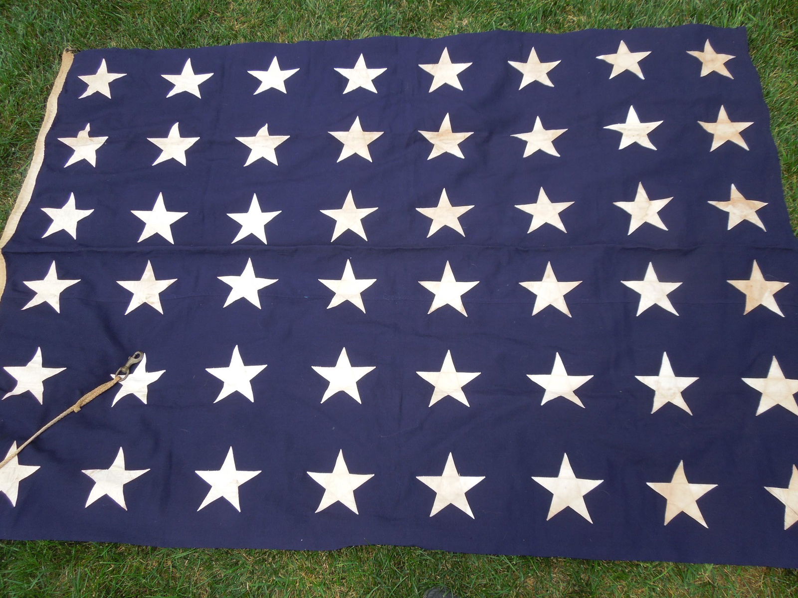 USN Navy WWI - WWII Era LARGE 48 Star Union Jack Flag (1 of 5)