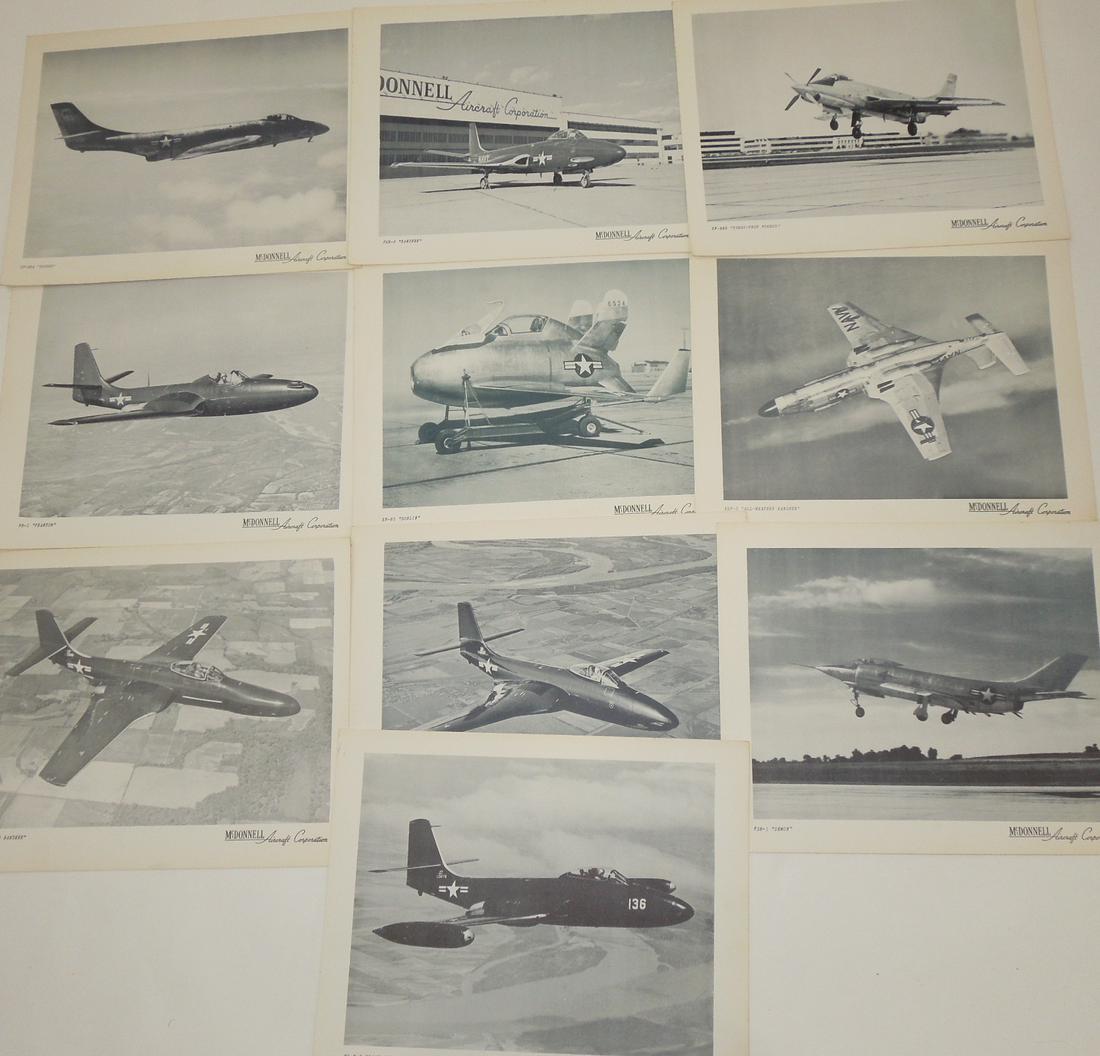 1950s McDonnell Aircraft Corp Jet Fighter Planes Photo Prints: 1950s McDonnell Aircraft Corporation Jet Fighter Planes Photo Prints lot of 10. You will receive the following aircrafts: F2 H-2 Banshee, F3H-1 Demon, F2H-1 Banshee, F2H-2P Banshee, X2F -3 All Weather