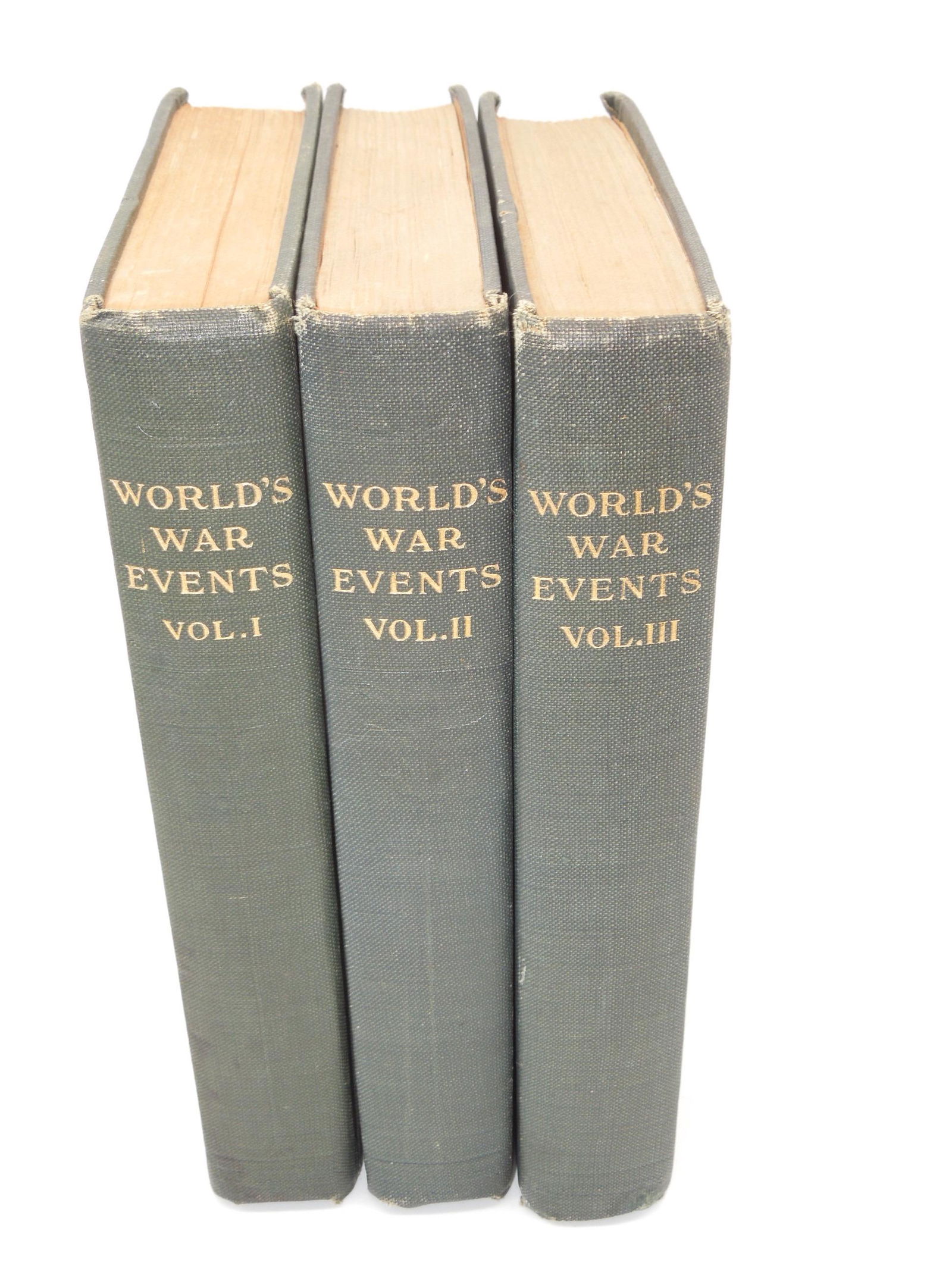 1919 Three Volume Book Set: Worlds War Events (1 of 7)