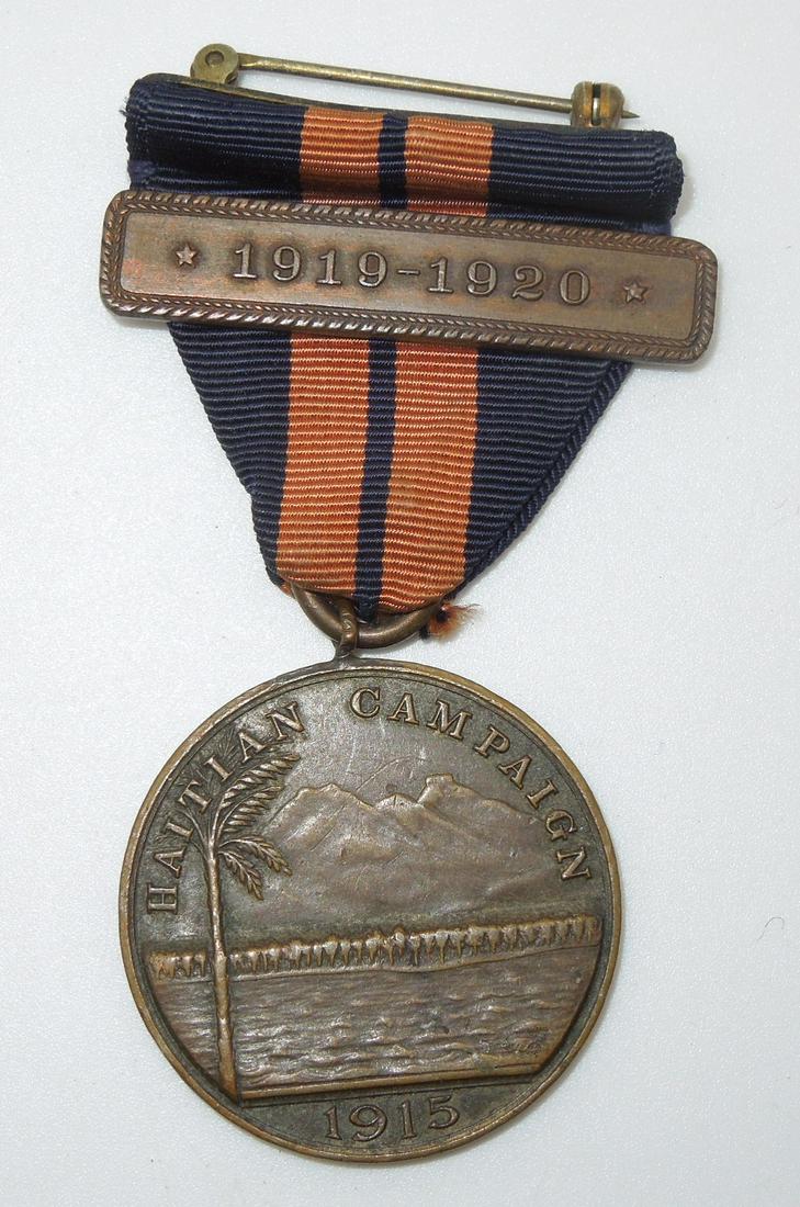 1915 - 1920 US Navy Haitian Campaign Medal & Bar # 3126 (1 of 3)
