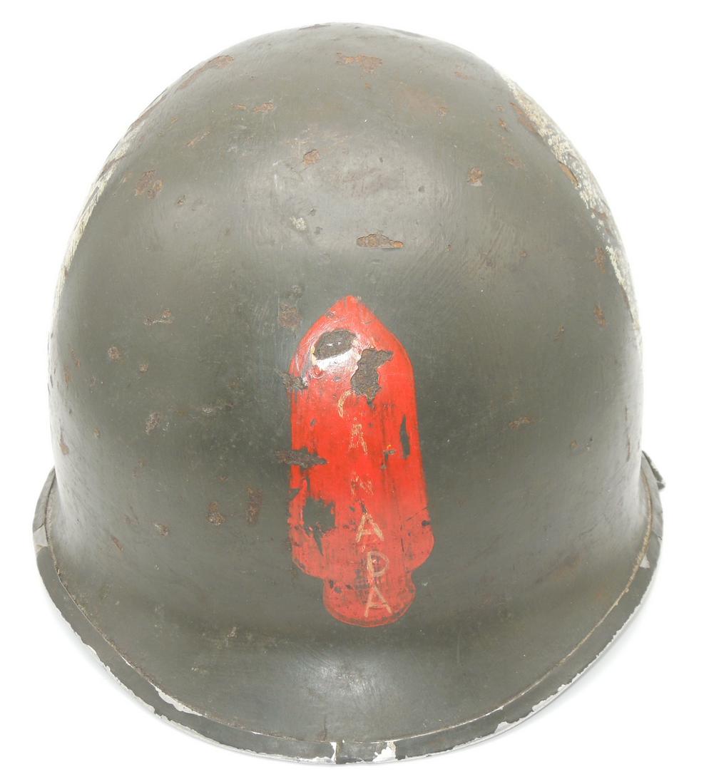 WWII US Army FSSF First Special Service Forces Medic Painted M-1 Helmet (1 of 12)