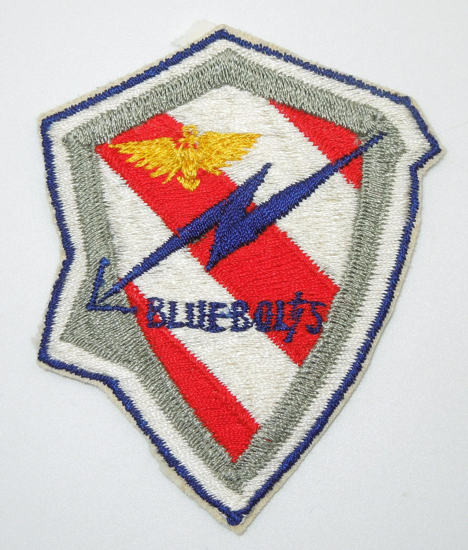 Vietnam US Navy Japanese Made VA-172 Bluebolts Ace Novelty Patch: Vintage US Military patch as shown. It has some paper and glue residue on the back. This came out of a large collection from a USMC, USCG, and USN collector who picked up most of his items in the 1960