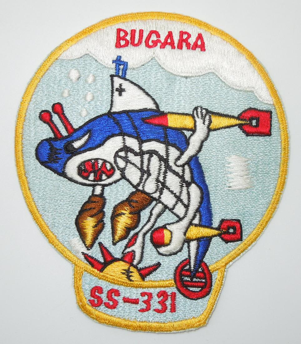 1950s - 1960s US Navy Submarine USS Bugara SS-331 Patch (1 of 2)