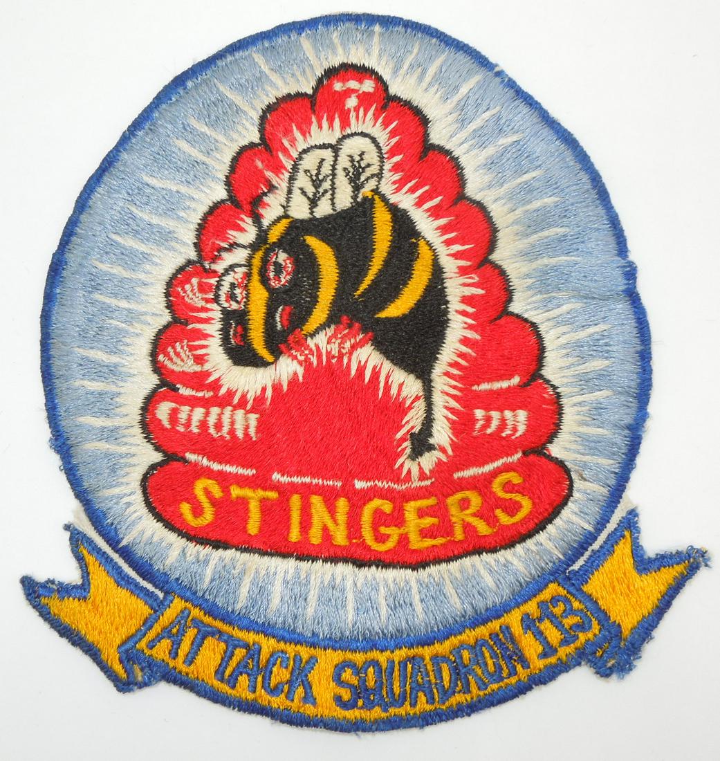 Korean War VF-113 Stingers US Navy Attack Squadron Patch (1 of 2)