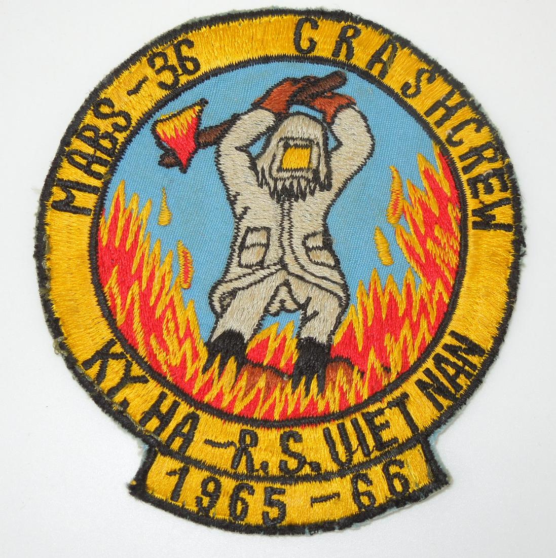 1966 USMC MABS-36 Crash Crew Theater Made Vietnam Patch (1 of 2)