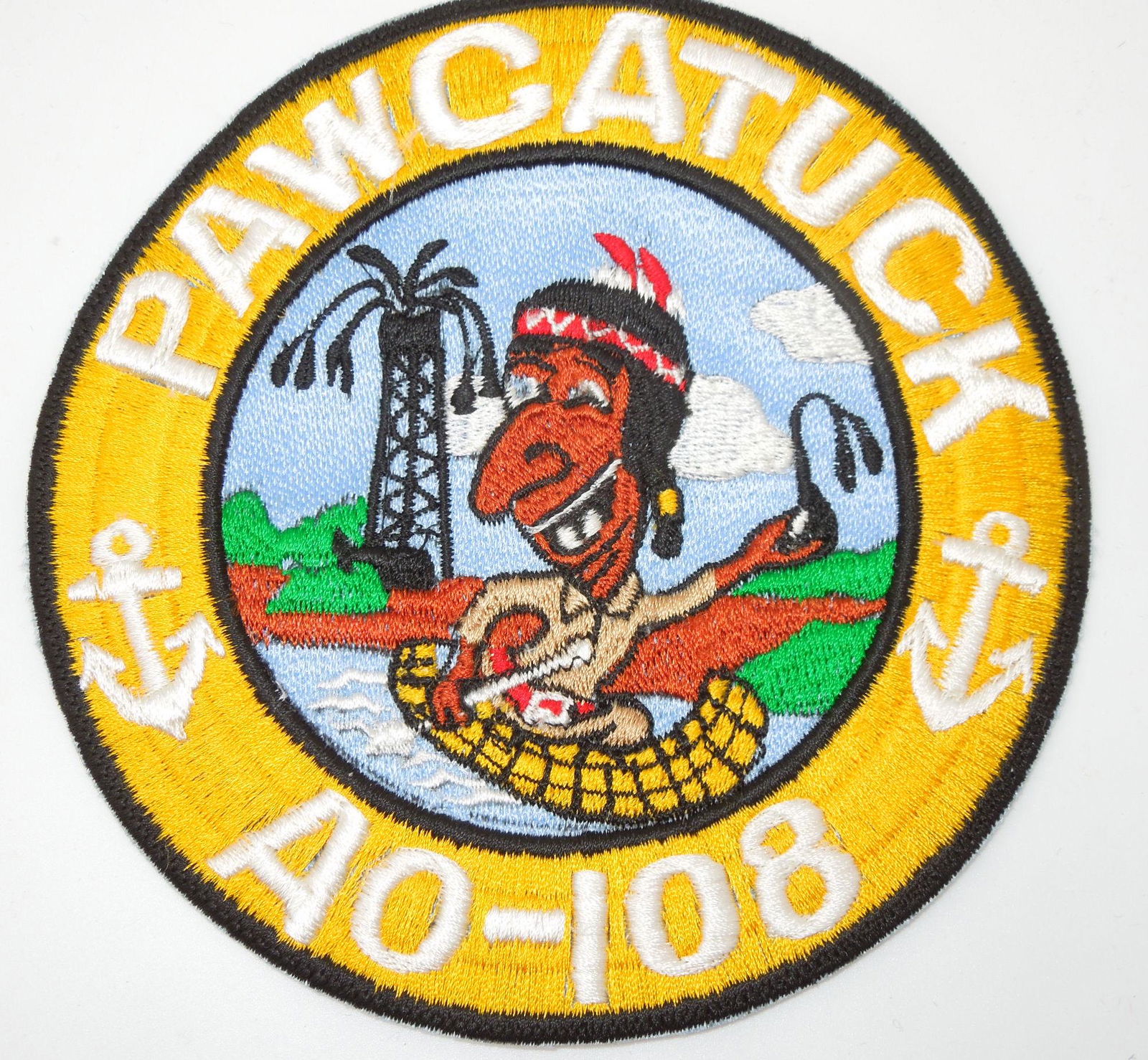 1960s USS Pawcatuck AO-108 Custom Made Patch (1 of 2)