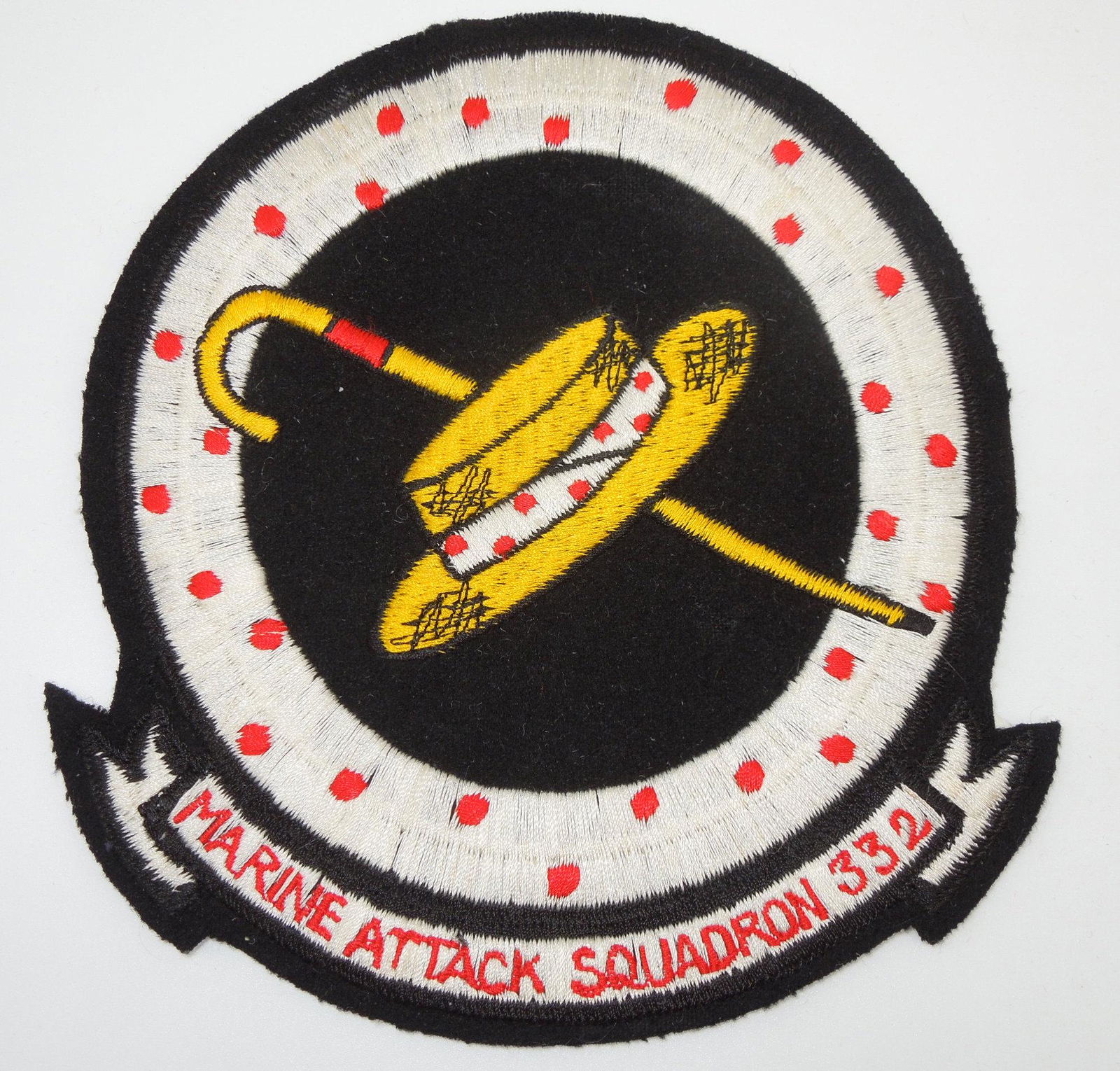 Korean War Marine Attack Squadron VMA-332 Japanese Made Patch USMC (1 of 2)
