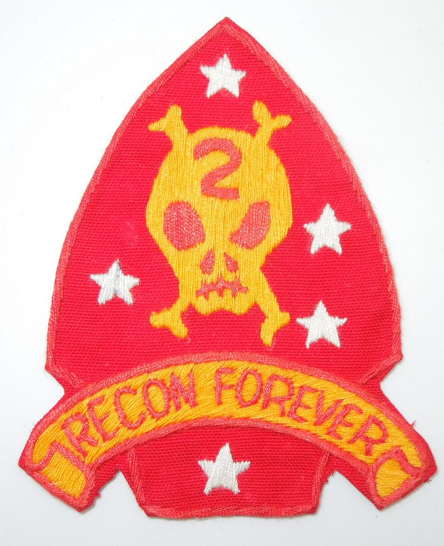 1960s Vietnamese Made USMC 2nd Marines Recon Forever Patch (1 of 2)
