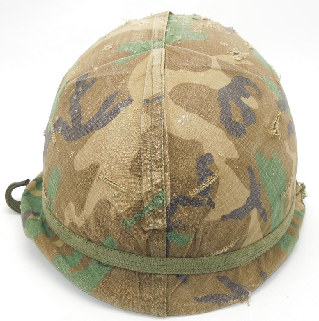 1980s US Army Airborne M-1 Helmet, Liner, & Cover (1 of 5)