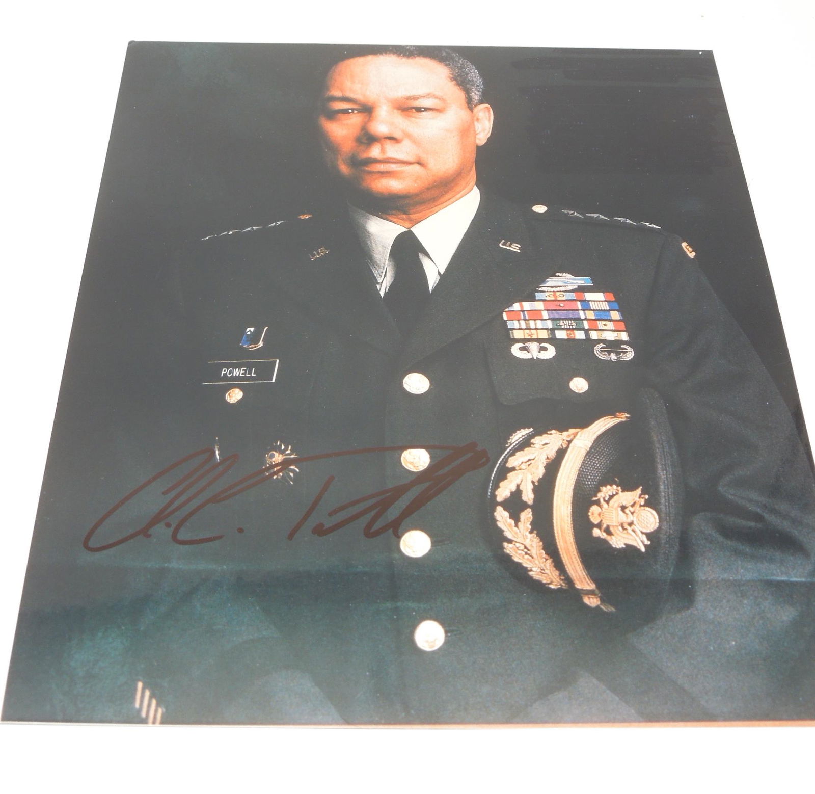 Original Signed US Army General Colin Powell Autograph Photo (1 of 3)