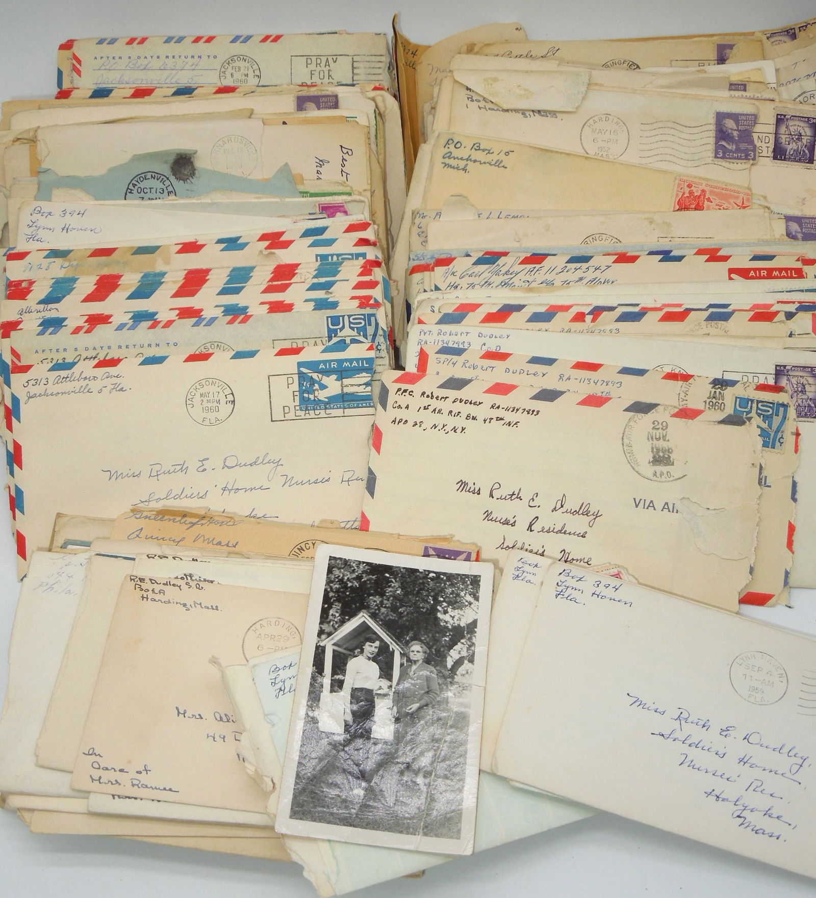 1950s - 60s Nurse Large Letter Archive US Army Holyoke Soldiers Home (1 of 6)