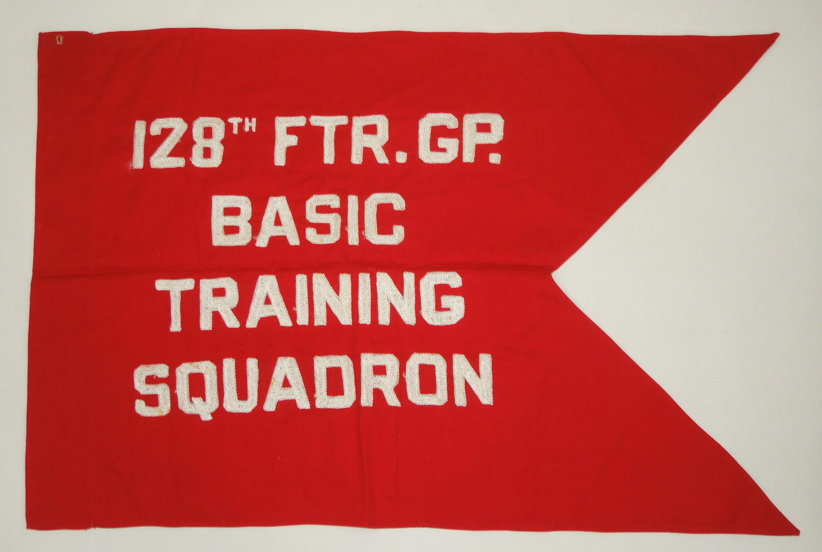 Post War-1950s USAF Air Force 128th Fighter Group Basic Training Squadron Guidon Flag (1 of 3)