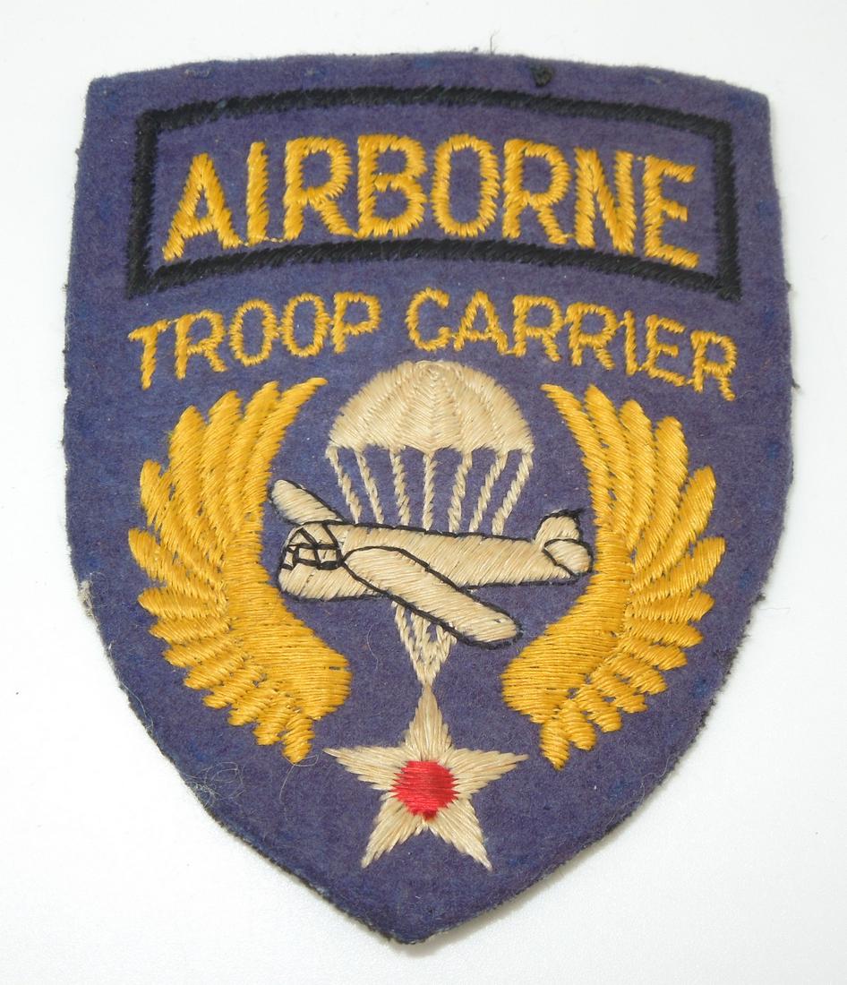 WWII British Made US Army Air Force Airborne Troop Carrier Patch (1 of 2)