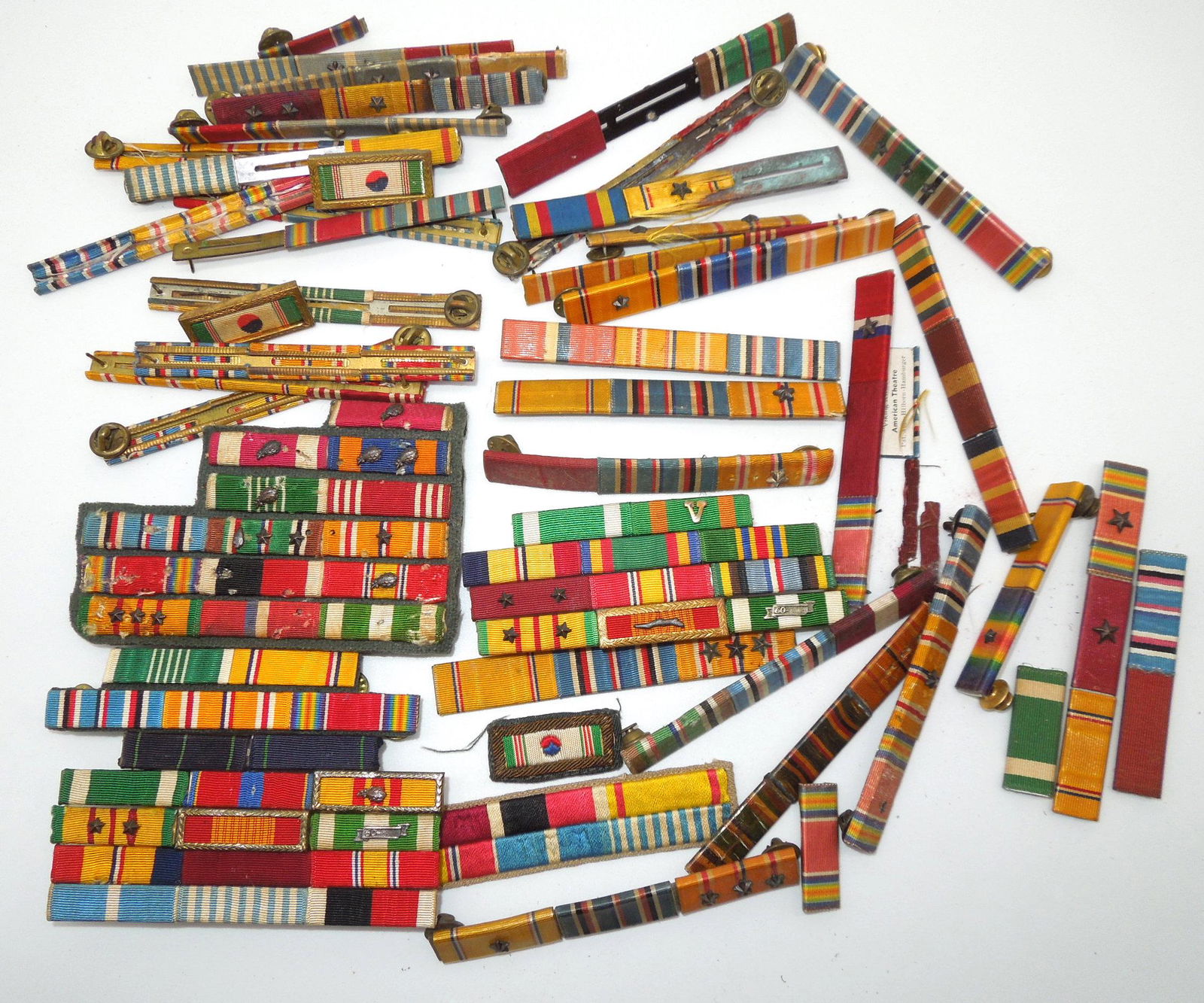 WWII - Vietnam US Military Ribbon Bars Collection USN Navy USMC Marine Corps (1 of 6)