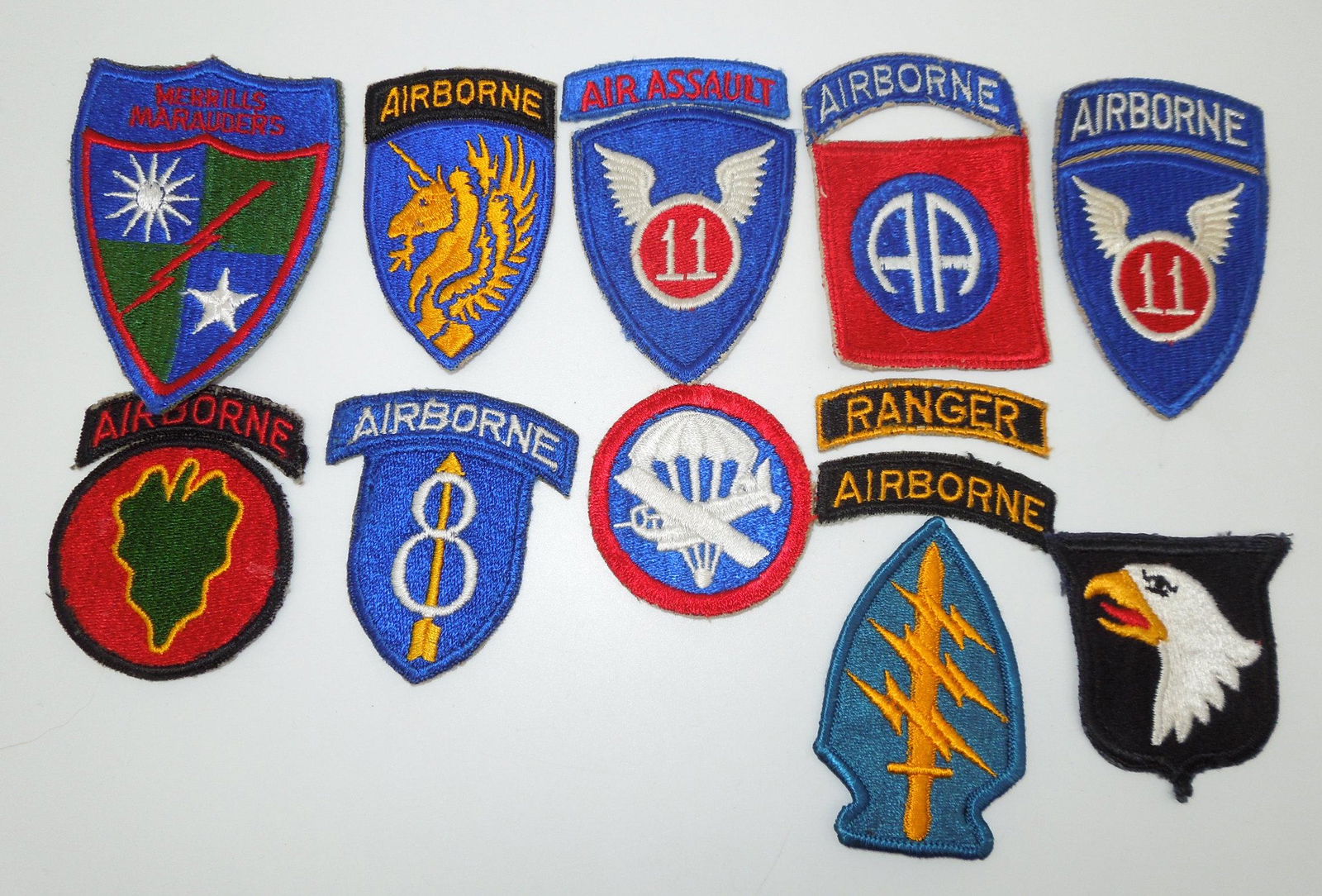 WWII - Korean War US Army Airborne SF & Merrills Marauders Patches (1 of 4)