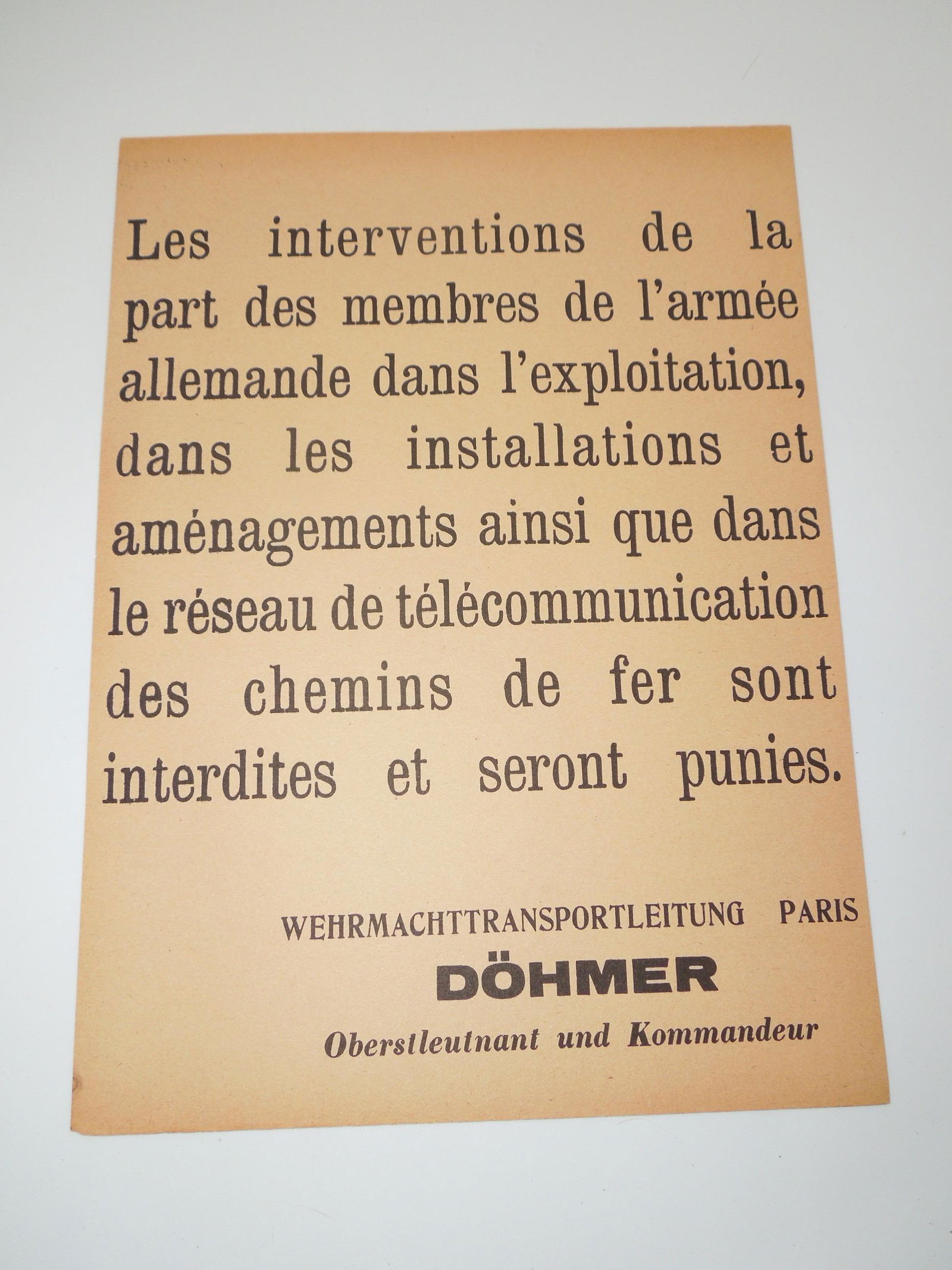 WWII German Warning Propaganda Regarding Territory & Law Lot of (2) (1 of 3)