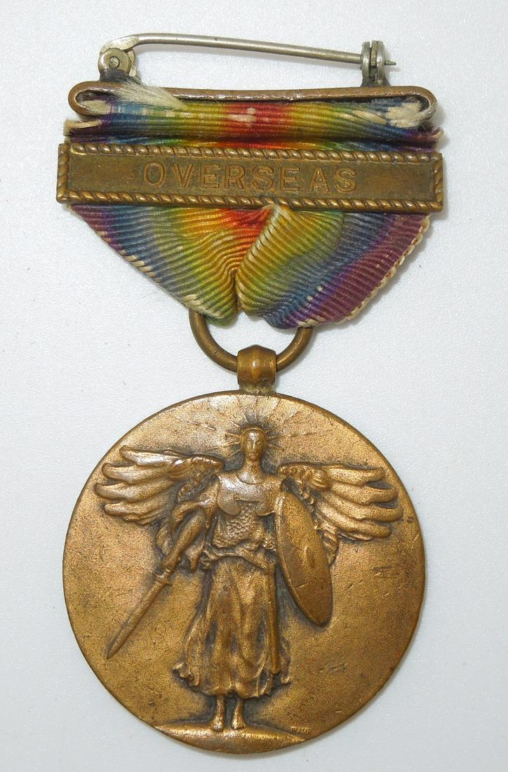 WWI US Navy Overseas Victory Medal & Bar (1 of 2)
