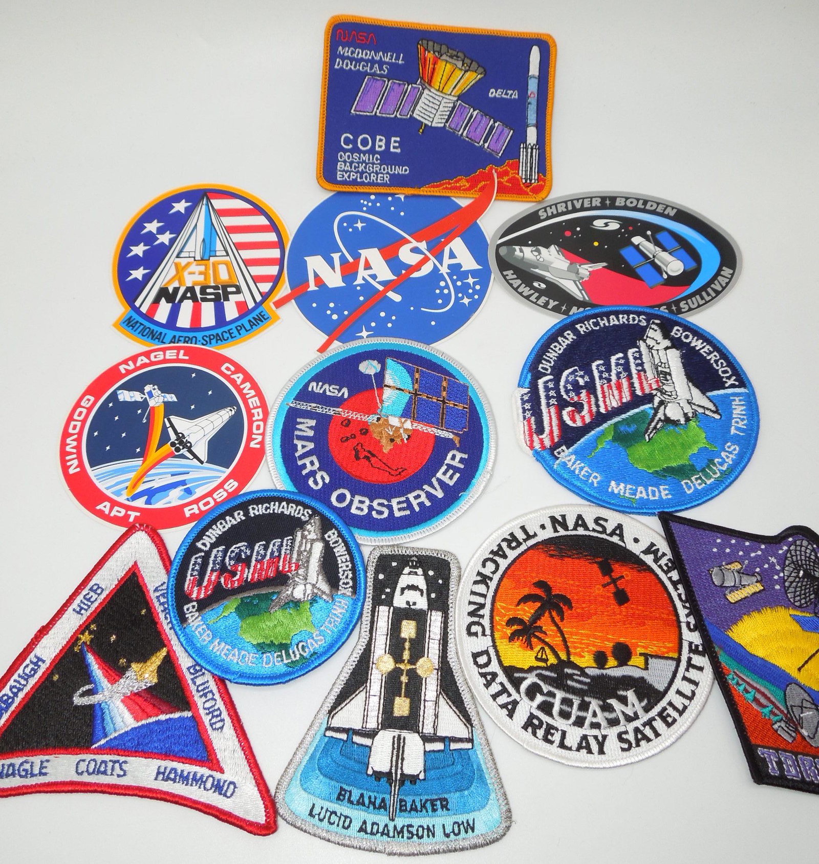 Lot of Nasa & Space Patches & Decals COBE MARS X-30 (1 of 3)