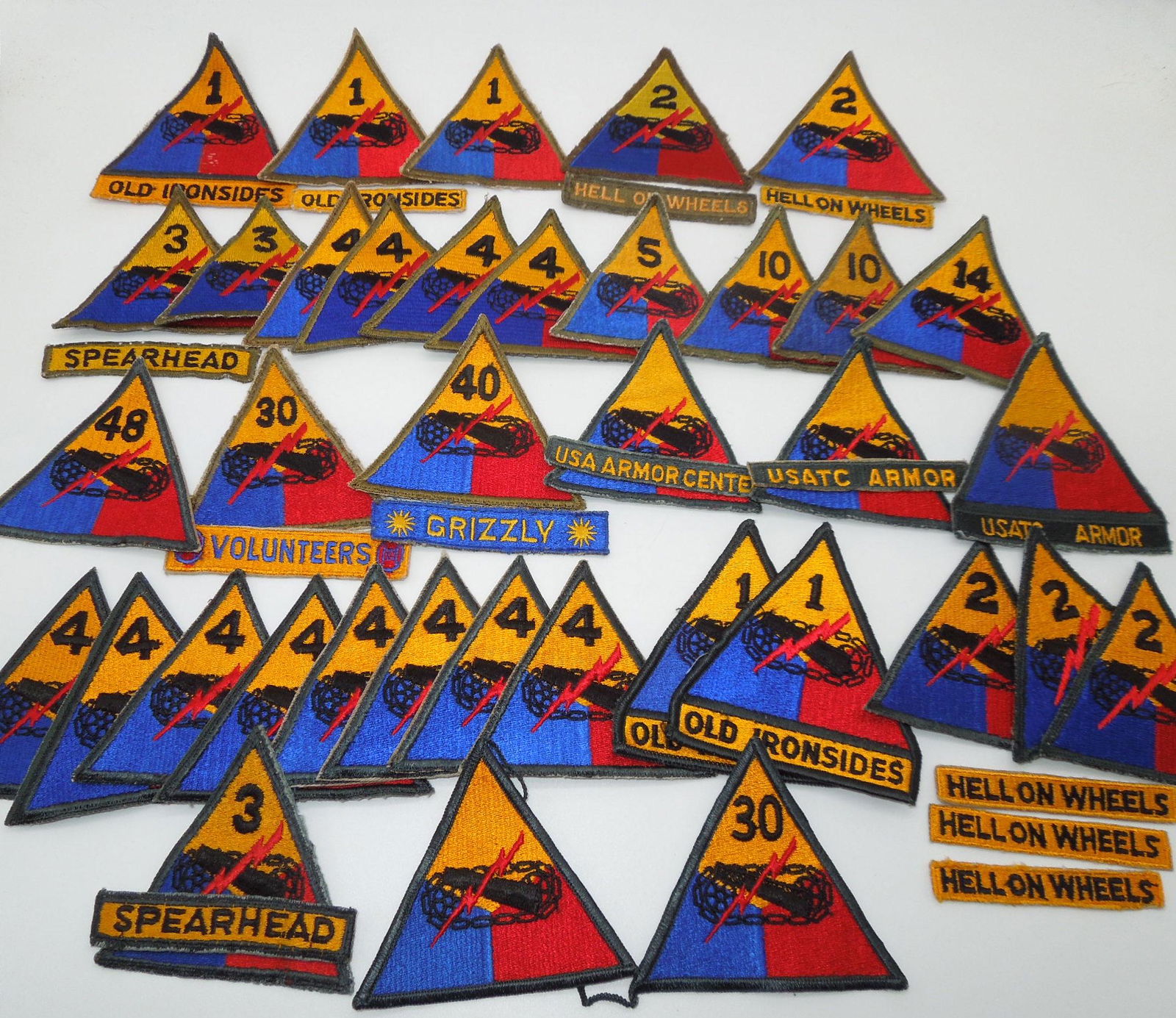 WWII - Vietnam US Army Armored Division Patch Collection (1 of 8)
