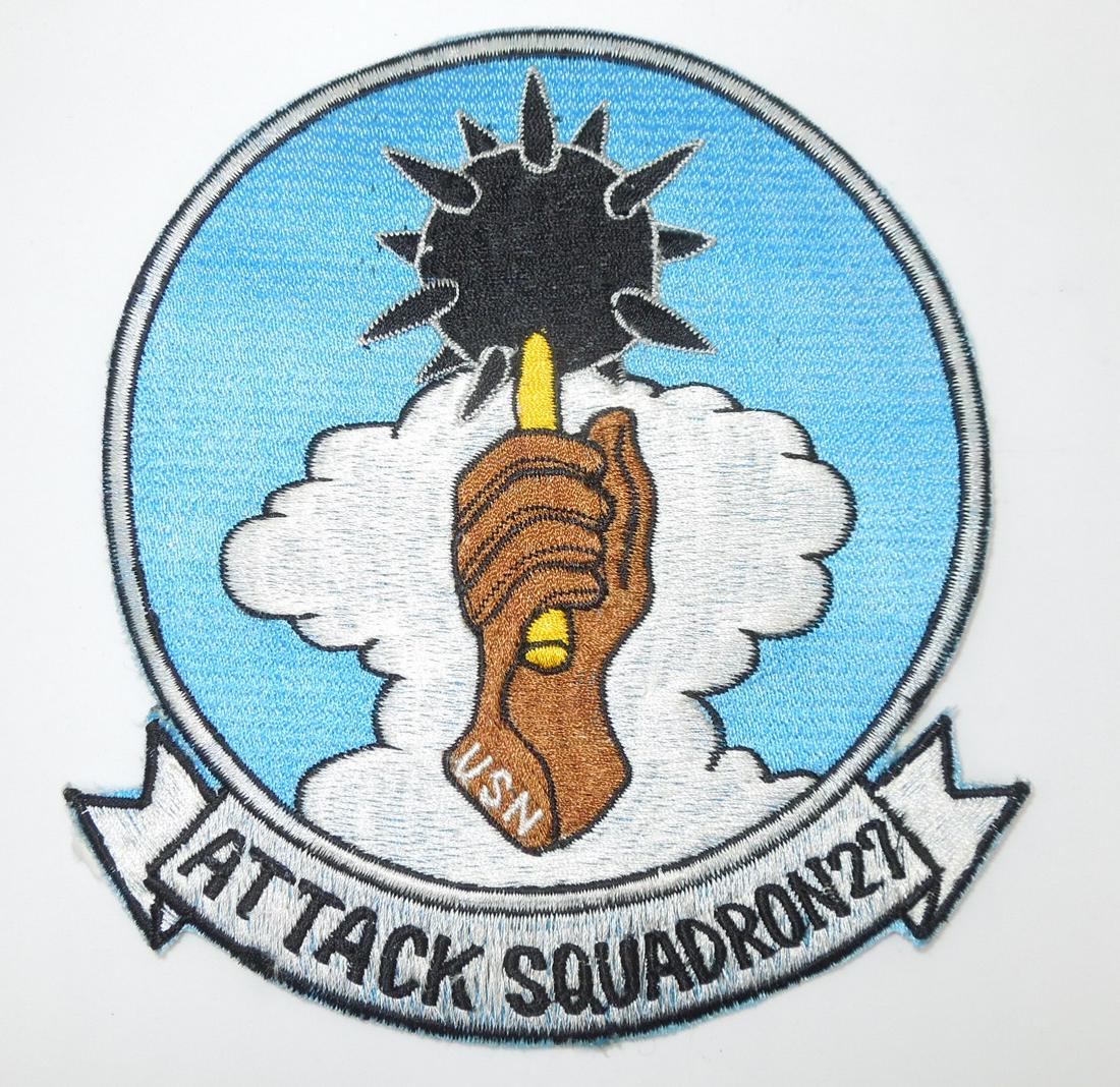 Vietnam War US Navy Attack Squadron 27 Fighter Japanese Made Patch (1 of 2)