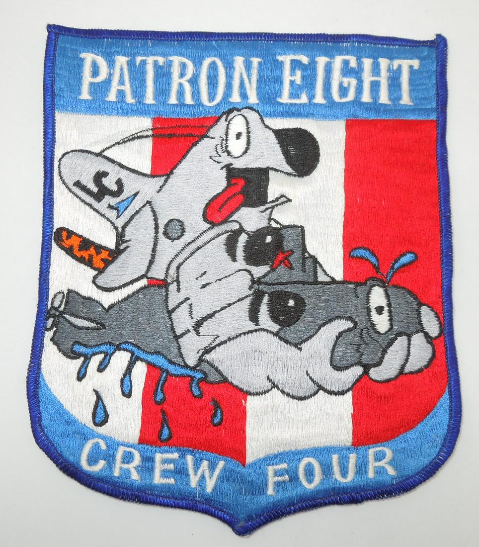 Vietnam Era US Navy Patrol Squadron VP-8 Crew Four Novelty Patch (1 of 2)