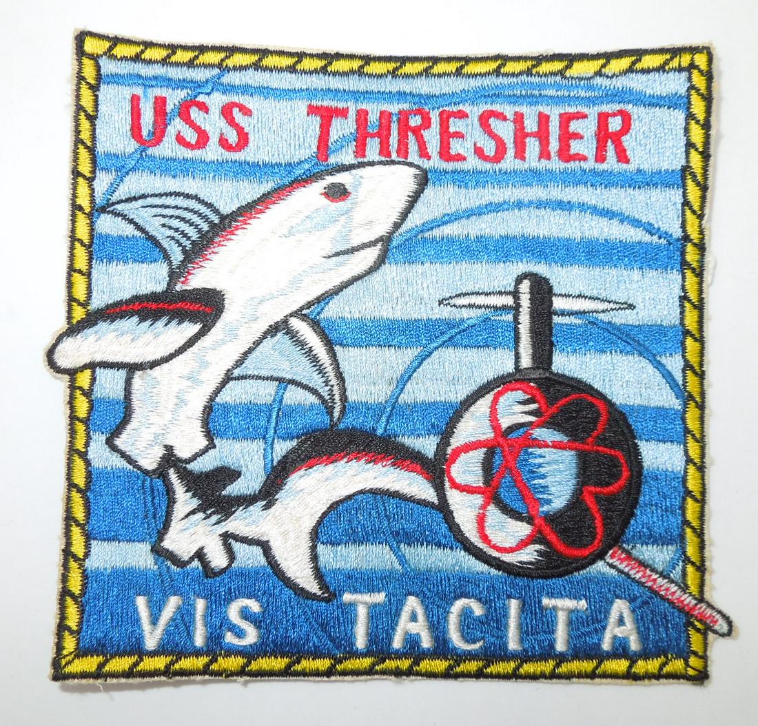 Vietnam War Era US Navy Submarine USS Thresher Vis Tacita Patch (1 of 2)
