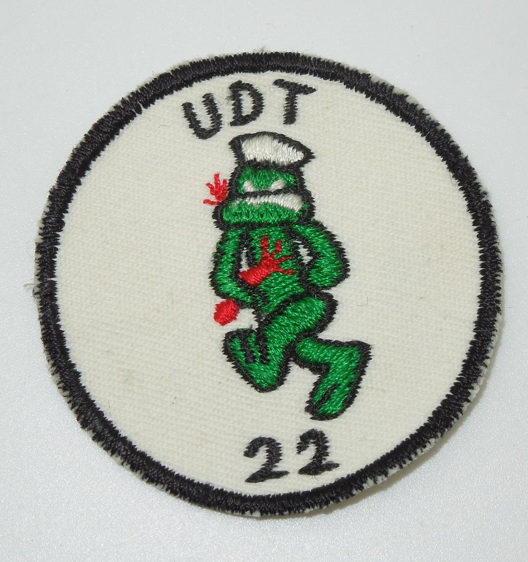 Vietnam War Era US Navy SEAL UDT Underwater Demolition Team 22 Patch (1 of 2)