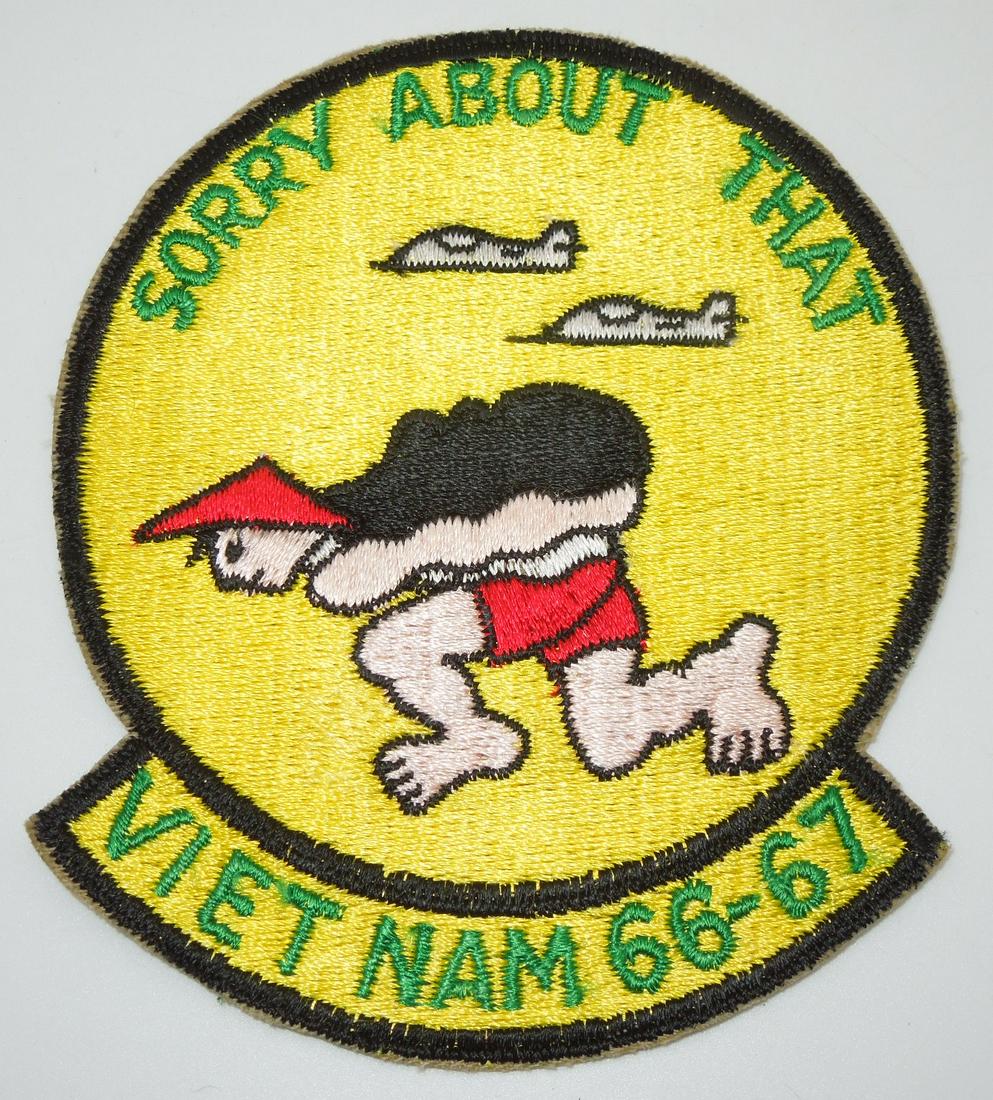 Vietnam War Era US Sorry About That 1966 - 1967 USAF Navy Patch (1 of 2)