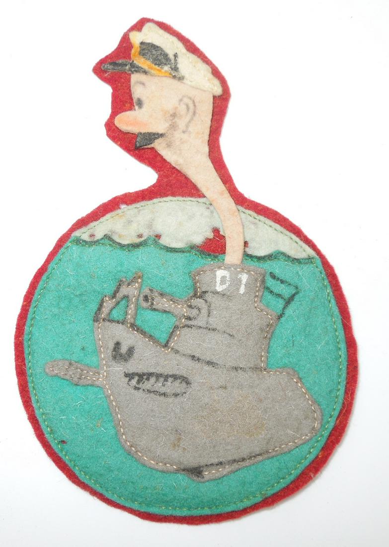 Custom Wool WWII US Navy Submarine Captain Patch (1 of 2)