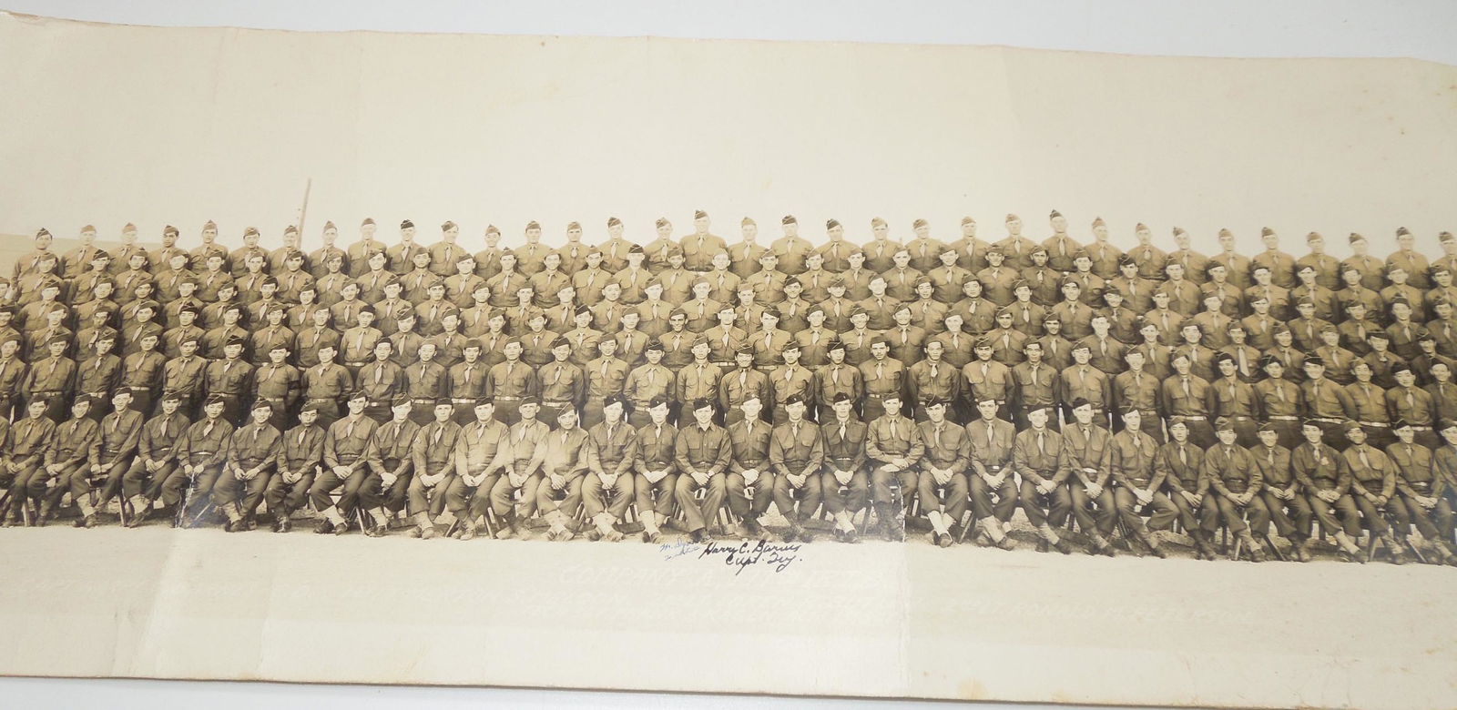Lot (2) WWII 177th ITRB Rolled Unit Photograph: Japanese American Troops 442nd (1 of 8)