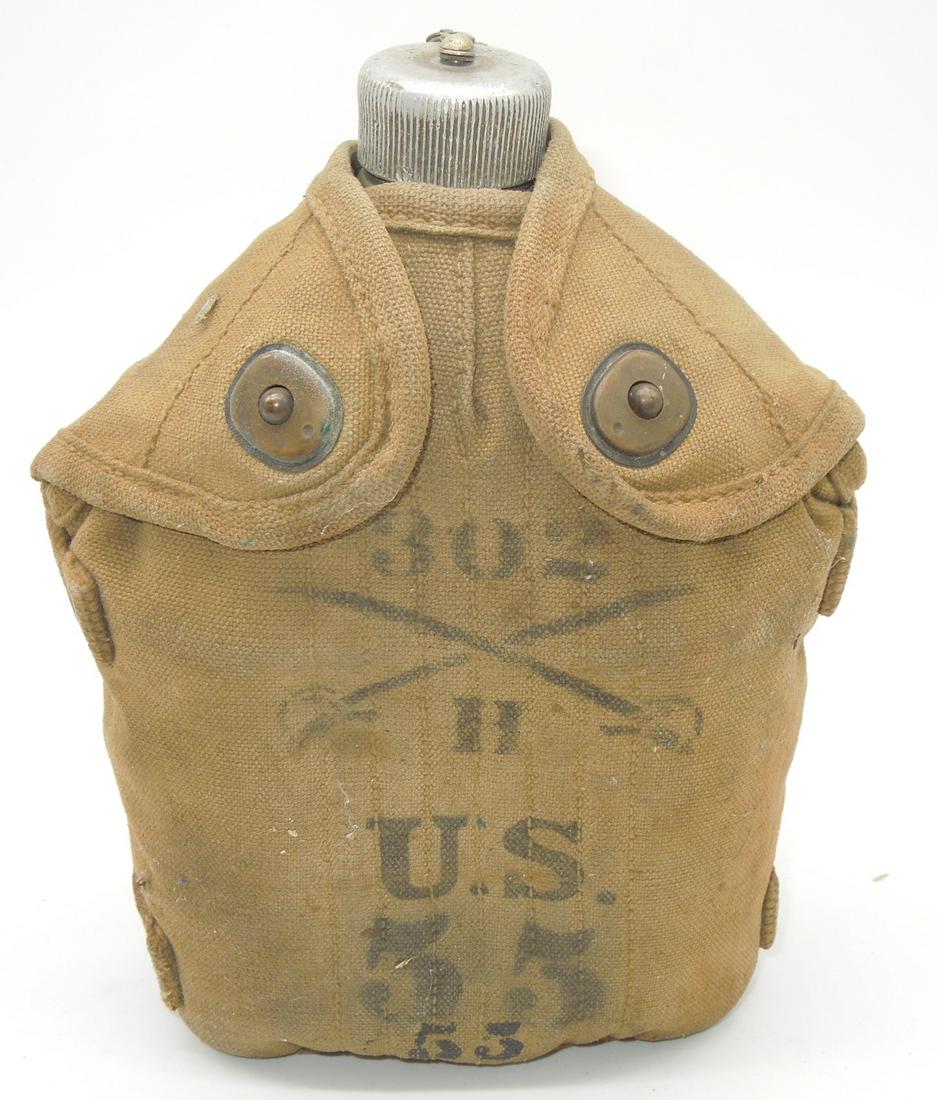 WWI US Army 302nd Cavalry Mounted Canteen (1 of 6)