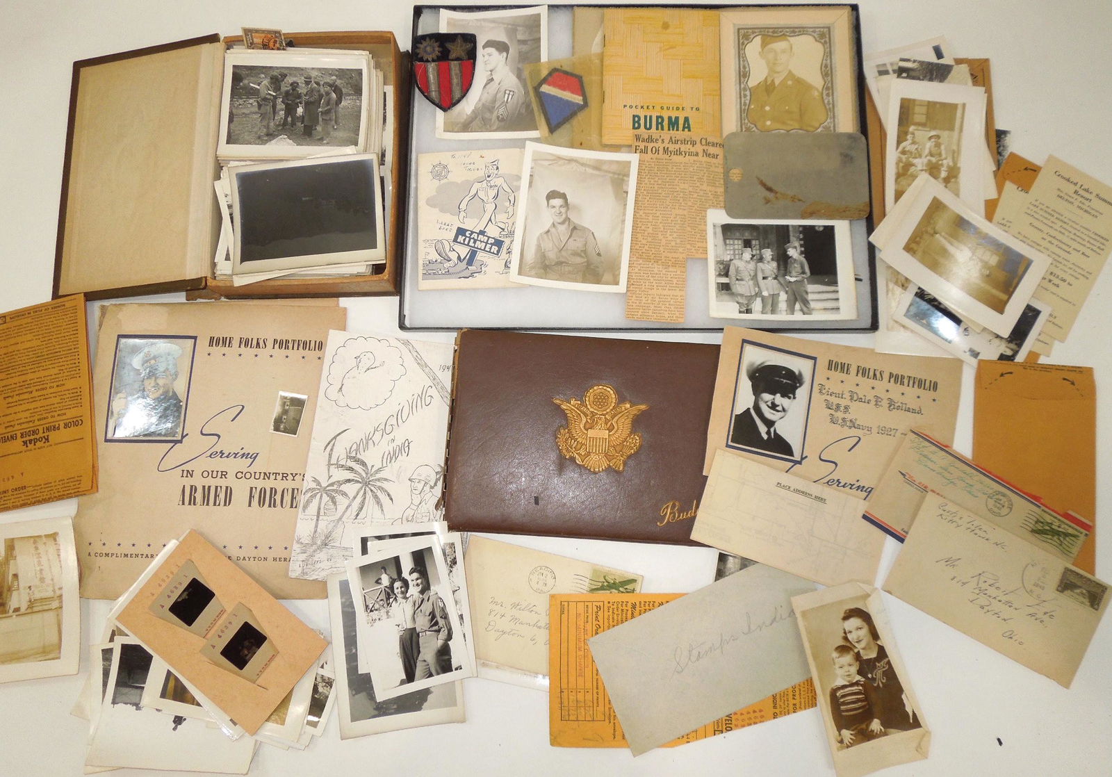 Large WWII US Army China Burma India Patch, Photo, Document Archive (1 of 20)