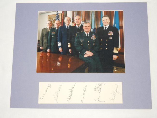 1990s Joint Chiefs of Staff Original Signed Photo Mundy, Sullivan, Kelso, Shalikashvili, etc (1 of 4)