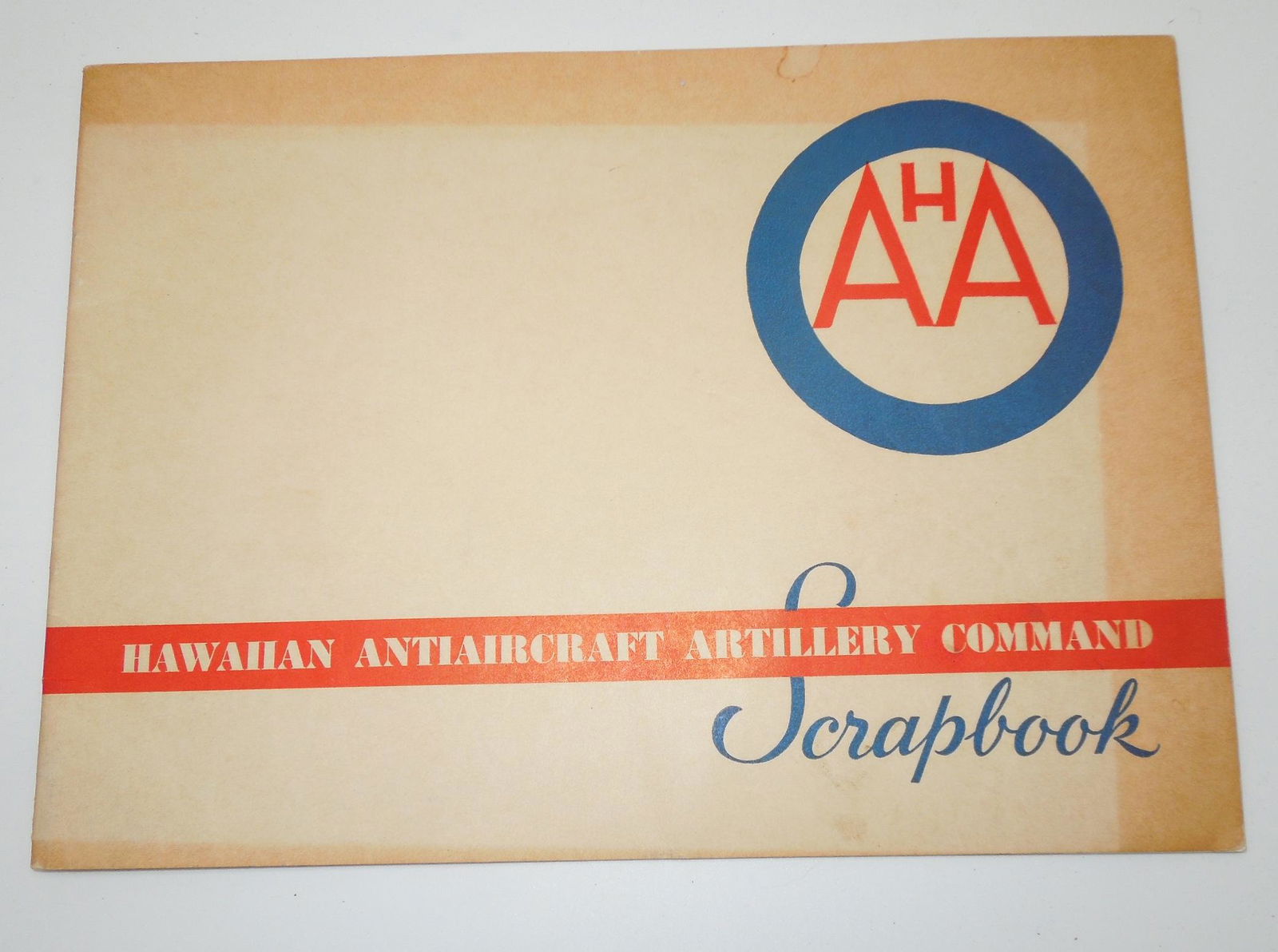 WWII Era Hawaiian Antiaircraft Artillery AAA Command Scrapbook (1 of 9)