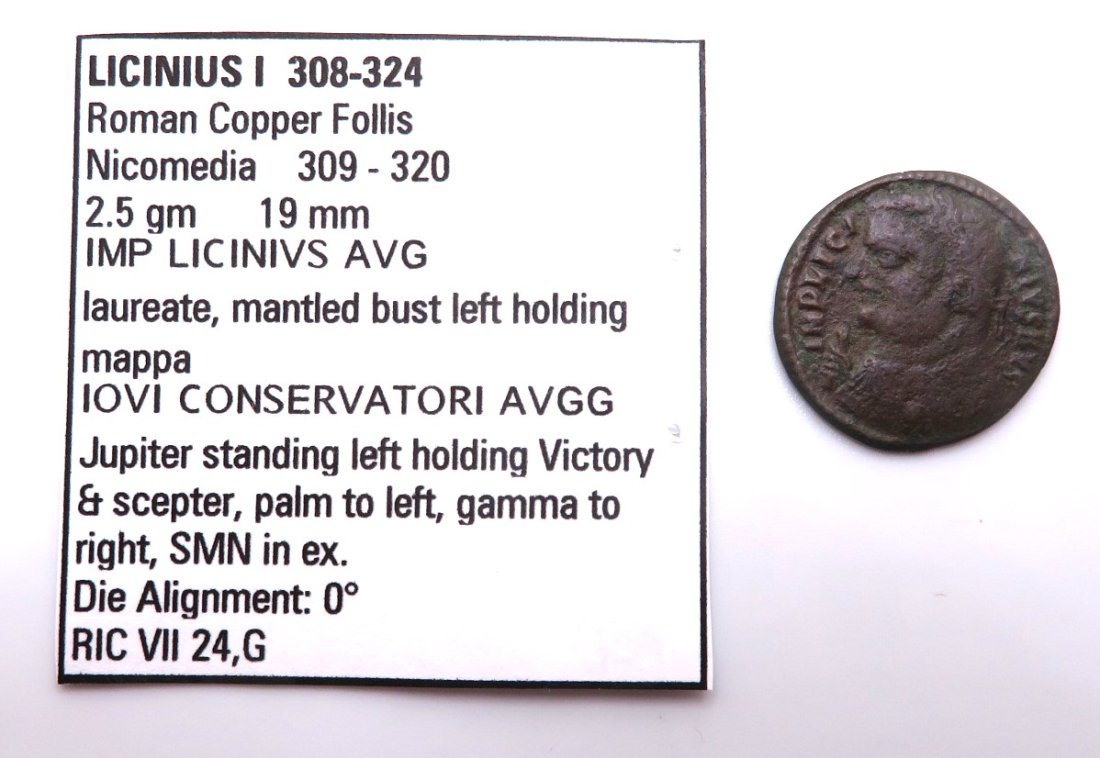 LICINIUS I Nicomedia IOVI CONSERVATORI RARE Ancient Roman Coin (1 of 3)
