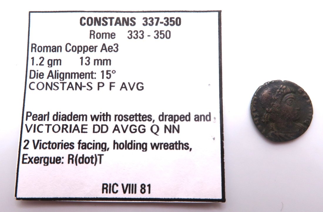 CONSTANS Rome VICTORIAE DD AVGG Q NN SCARCE Ancient Roman Coin (1 of 3)