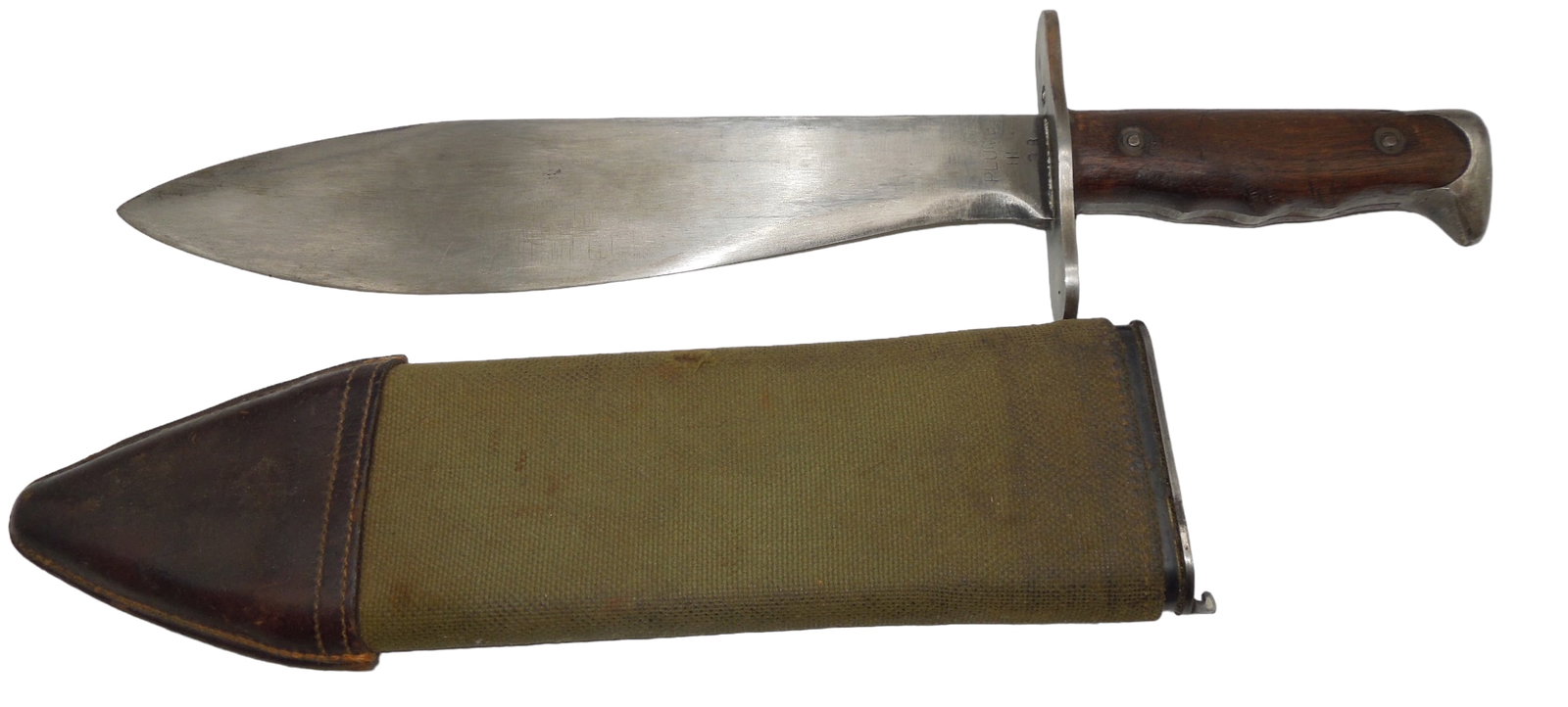 WWI US Army Plumb Bolo Knife & Scabbard Stamped to 95th Coast Artillery: Original bolo and scabbard as shown with markings. Good condition.
