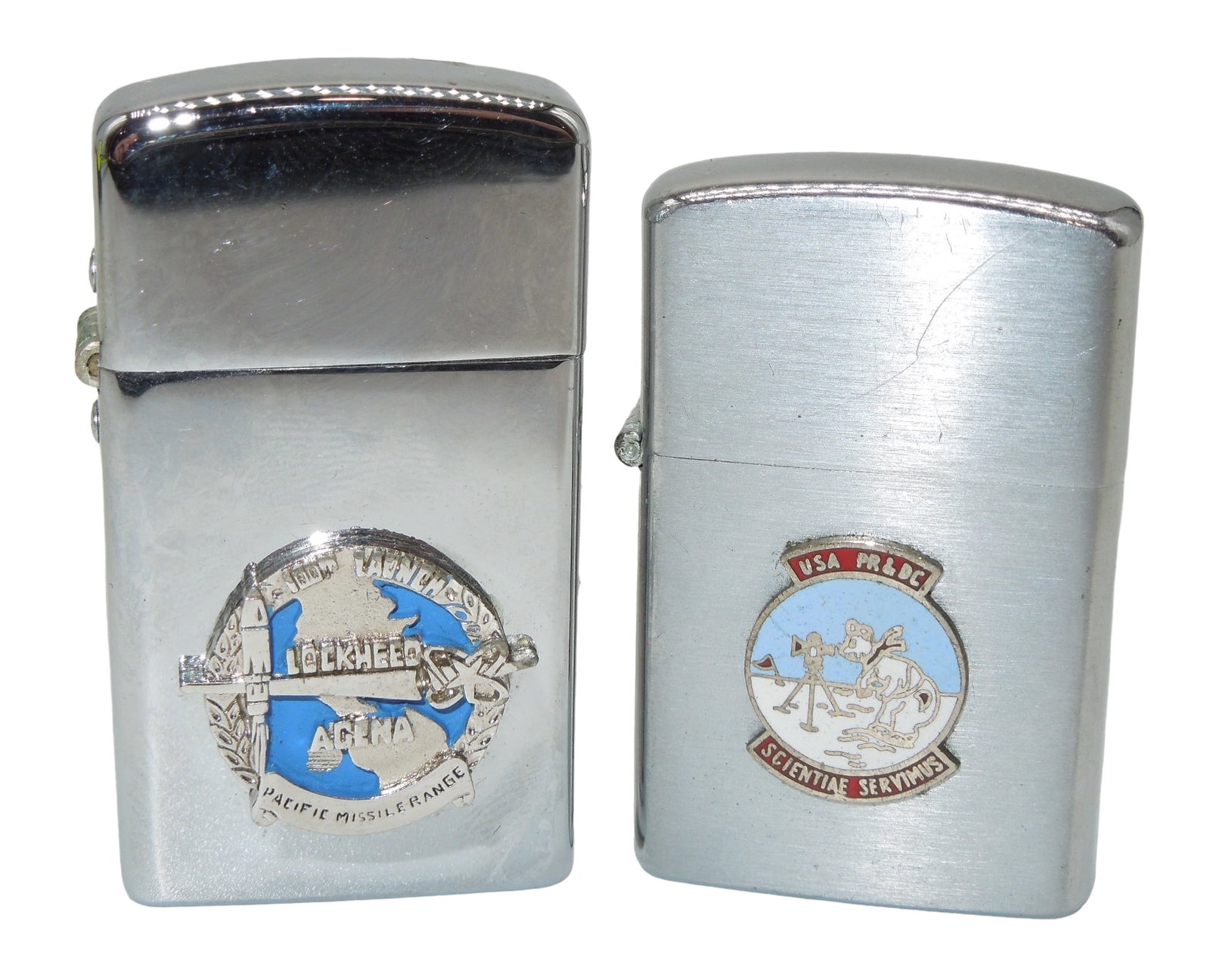 1960s Army Camp Tuto Center Greenland & Lockheed Agena Cigarette Military Lighters Lot (2): Army Camp Tuto Center Greenland & Lockheed Agena Cigarette Lighter Lot of 2. You will receive the following lighters: USA PR & DC Camp Tuto, Camp Center, Greenland. Camp Tuto and Camp Century housed s