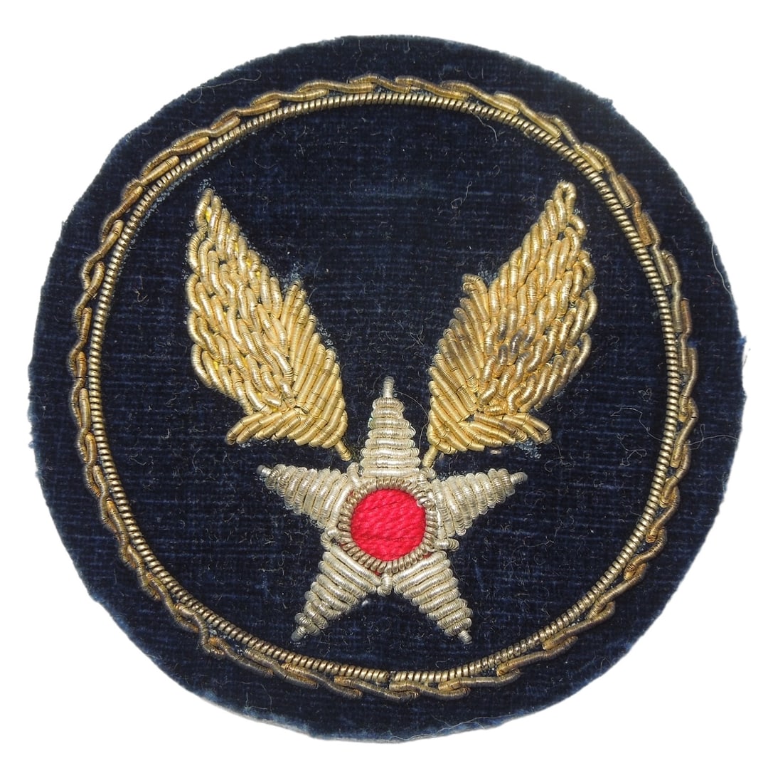 WWII US Army Air Force Bullion Theater Made HQ Patch: Original WWII era patch as shown. Good, used condition.