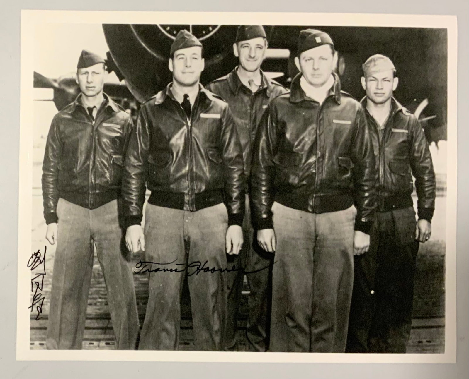 WWII Doolittle Raider Travis Hoover Tung Sheng Liu Crew #2 Signed Photo: Colonel Travis Hoover (September 21, 1917-January 17, 2004) enlisted in the National Guard on November 9, 1938 and was a flying cadet in the regular Army in August of 1939. He completed pilot training