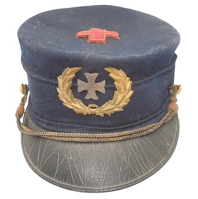 Spanish American War SAW New York Colorado Army Medical Officer Kepi Hat Cap