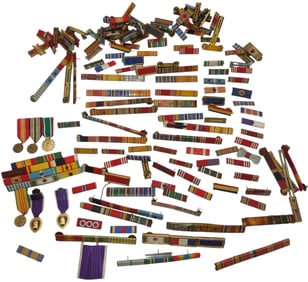 Collection WWII - Modern US Military Ribbon Bars & Mini Medals