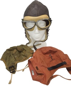 WWII - Vietnam US & German Pilot Aviator Flying Flight Caps