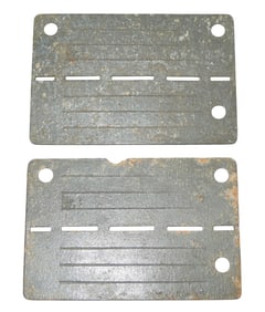 Lot (2) WWII German Prisoner Of War POW Dog Tags