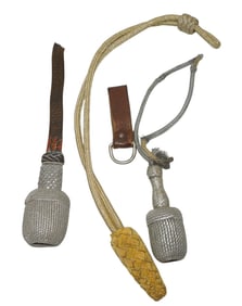 Lot WWII German Wehrmacht Military Dagger Portapees Hangers