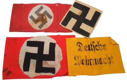 Lot WWII German Wehrmacht & NSDAP Armbands