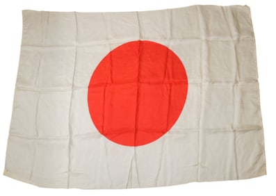 WWII Japanese Army Good Luck Flag in Silk