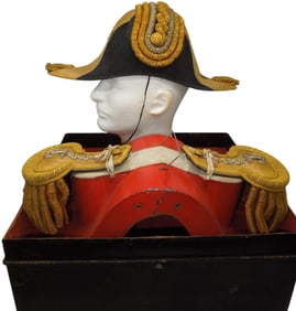 1912 Imperial Japanese Navy Admiral Bullion Shoulder Boards & Bicorn Hat