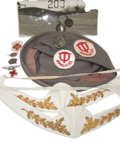 WWII Womens Navy & Public Health Service Hat Insignia Photo